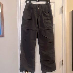 North Face grey zip off pants size 4